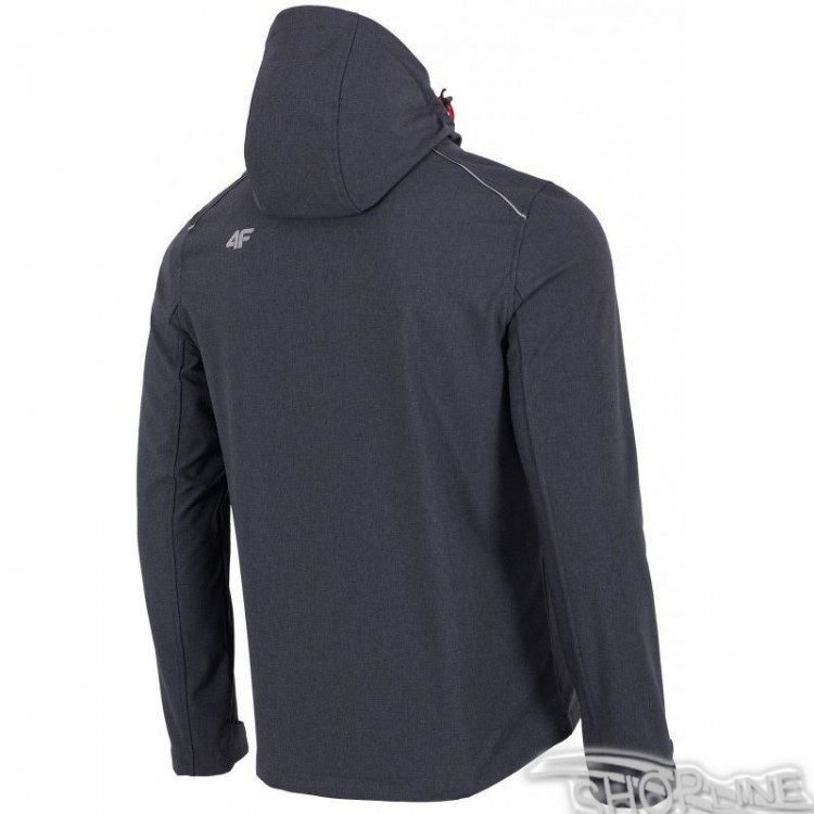 Bunda Softshell 4f M - H4L17-SFM002-DARK GREY – Obrázok 2