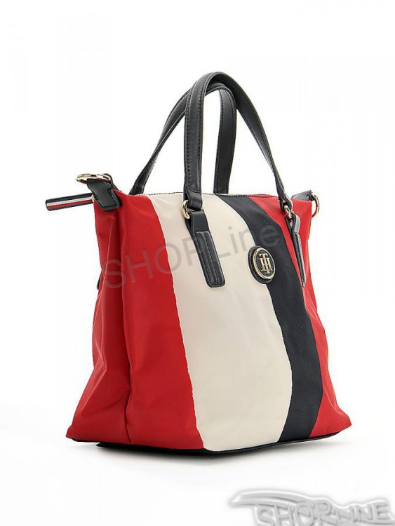 Kabelka Tommy Hilfiger Poppy Small Tote Vertical Srtipe - AW0AW04039904 – Obrázok 2