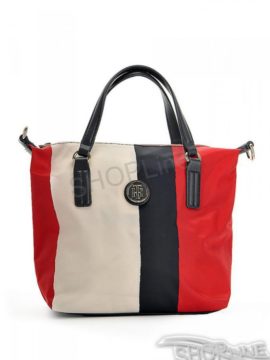 Kabelka Tommy Hilfiger Poppy Small Tote Vertical Srtipe - AW0AW04039904