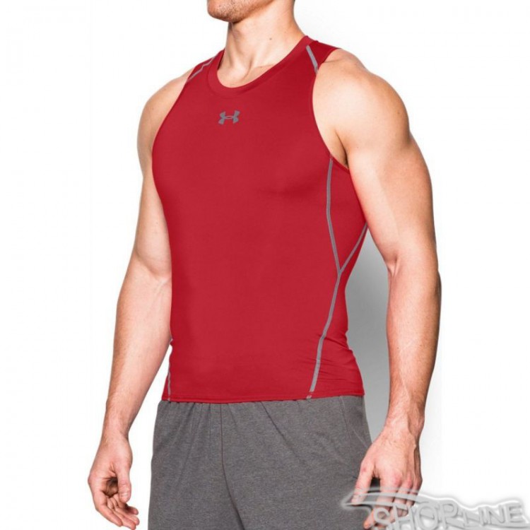 Kompresné tričko Under Armour HeatGear Compression Tank M - 1271335-600 – Obrázok 3