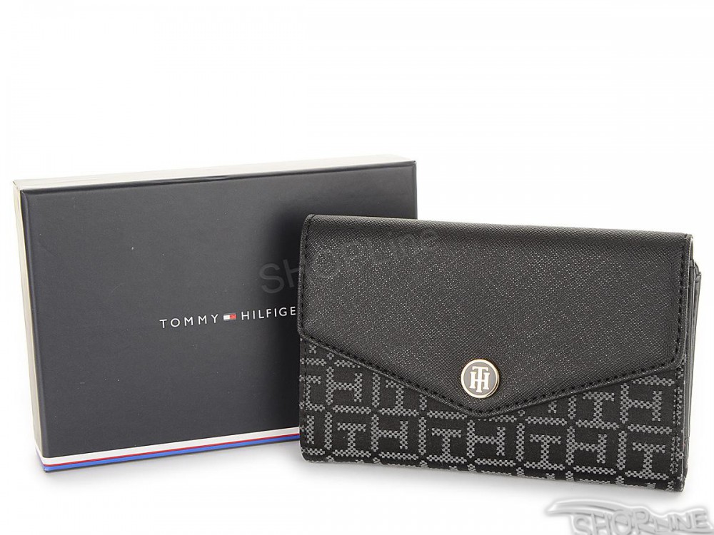 Peňaženka Tommy Hilfiger Th Essential Large Zip W/Flap Jacquard - AW0AW03019901