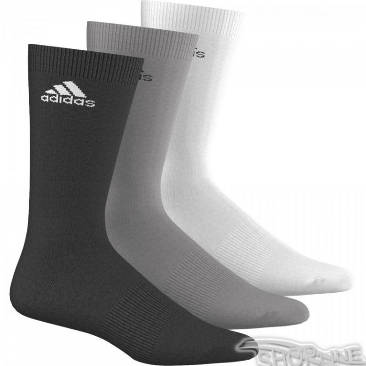 Ponožky Adidas Performance Crew Thin 3pak - AA2331 – Obrázok 2