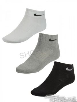 Ponožky NIKE 3PPK CUSHION QUARTER - SX4703-901