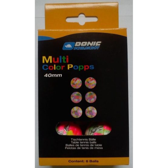 Pingpongové loptičky Donic Multicolor Popps 6 pcs - SSB0120