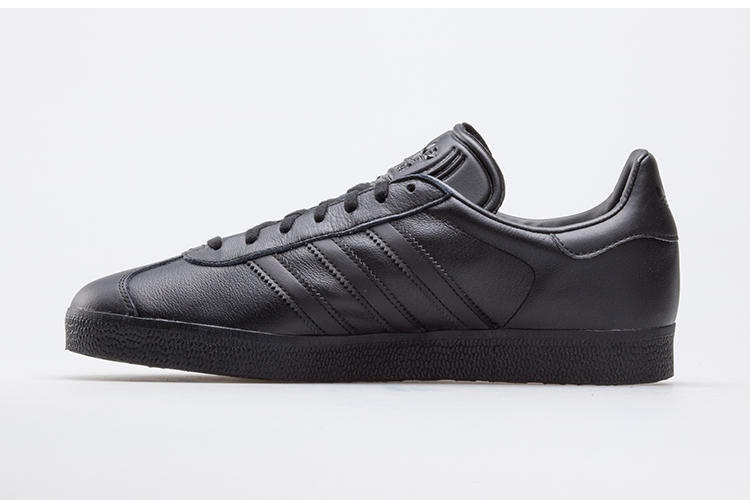 adidas gazelle silver green womens Adidas Gazelle Triple Black Leather Running Trainers BB5497 Unisex  Foot  World