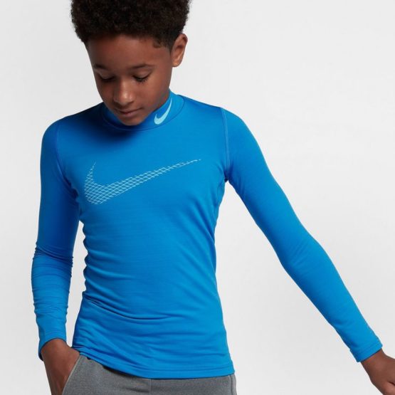 Termoaktívne tričko Nike Pro Warm LS Mock GFX Junior - 856134-435