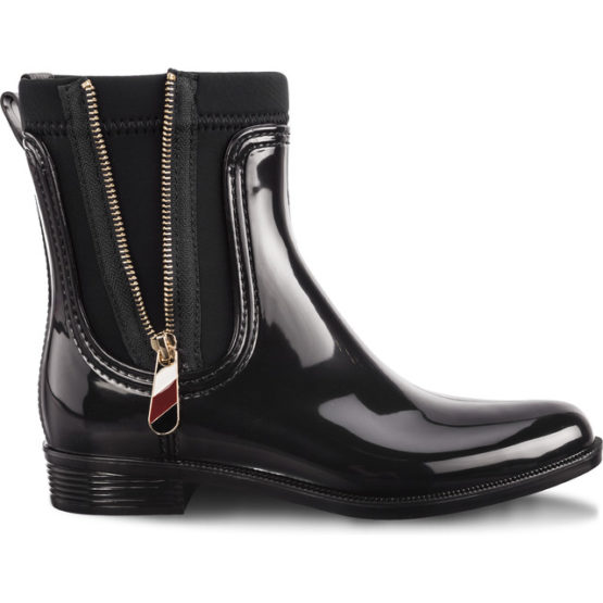 Gumáky Tommy Hilfiger MATERIAL MIX RAIN BOOTS 990 - FW0FW03562-990