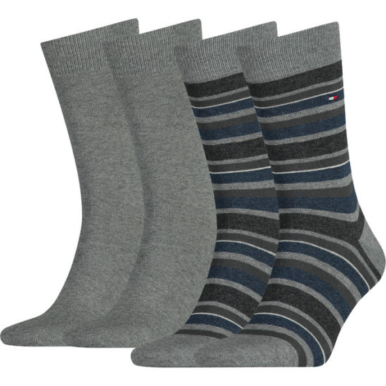 Ponožky Tommy Hilfiger Men Variation Stripe So 758 - 342010001-758