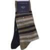 Ponožky Tommy Hilfiger MEN DUO STRIPE SOCK 2PACK 150 - 472001001-150