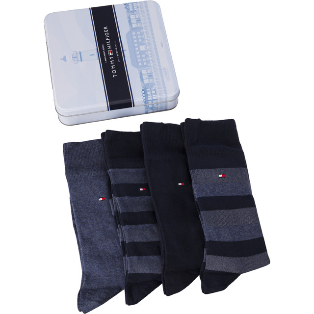 Ponožky Tommy Hilfiger MEN STRIPE BOX 4PACK 322 - 482002001-322 – Obrázok 2