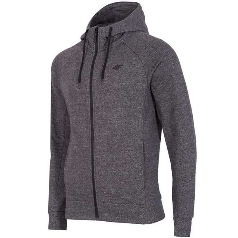 Mikina 4f M H4Z18-BLM002 dark gray melange