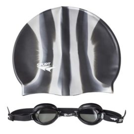 Plavecká čiapka + okuliare ZEBRA 1100 AF 11 BLACK + MI 2 - 11-7-004