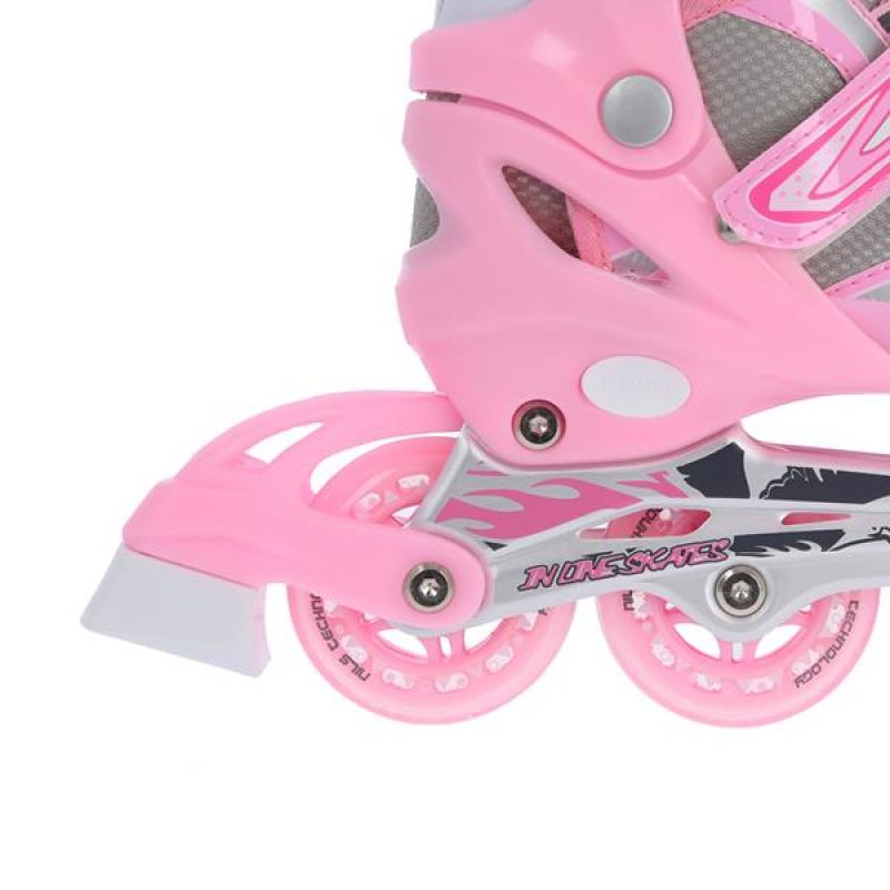 Univerzálne korčule 2v1 Nils Extreme Pink veľ.39-42 - NH18366 A – Obrázok 3