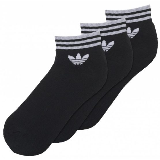 Ponožky Adidas ORIGINALS Trefoil Ankle Stripes 3pak - AZ5523