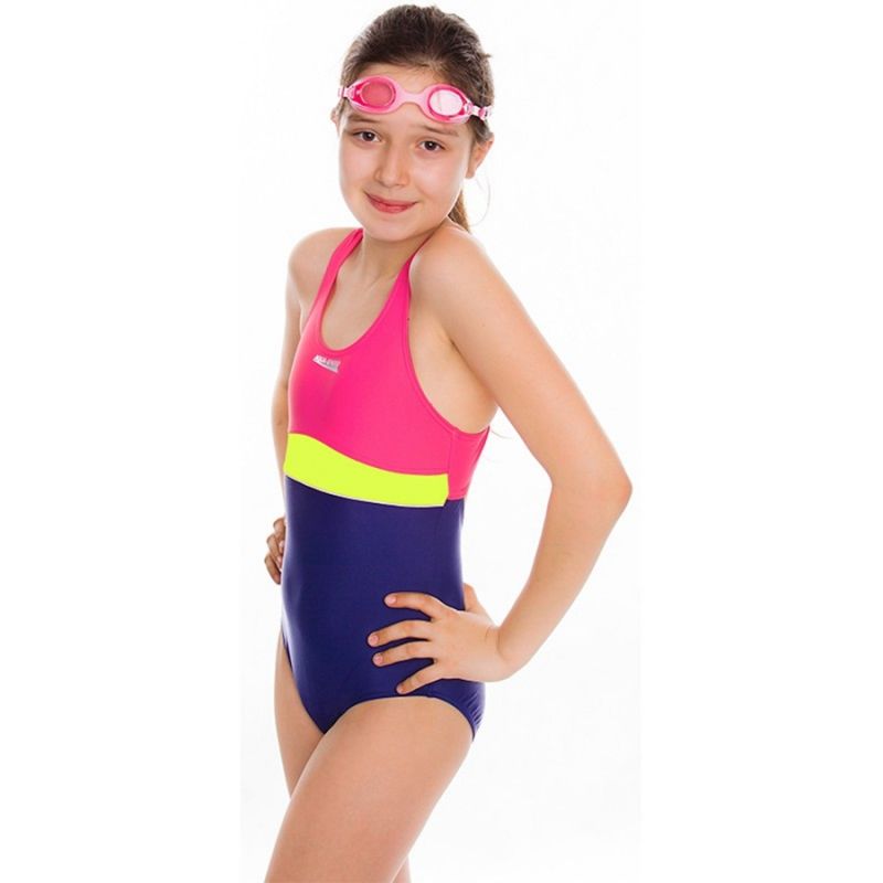 Detské plavky Aqua-speed Junior Emily pink-purple – Obrázok 2