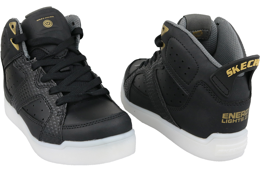 Blikajúce tenisky Skechers E-Pro Street Quest Lights 90615L-BLK – Obrázok 5