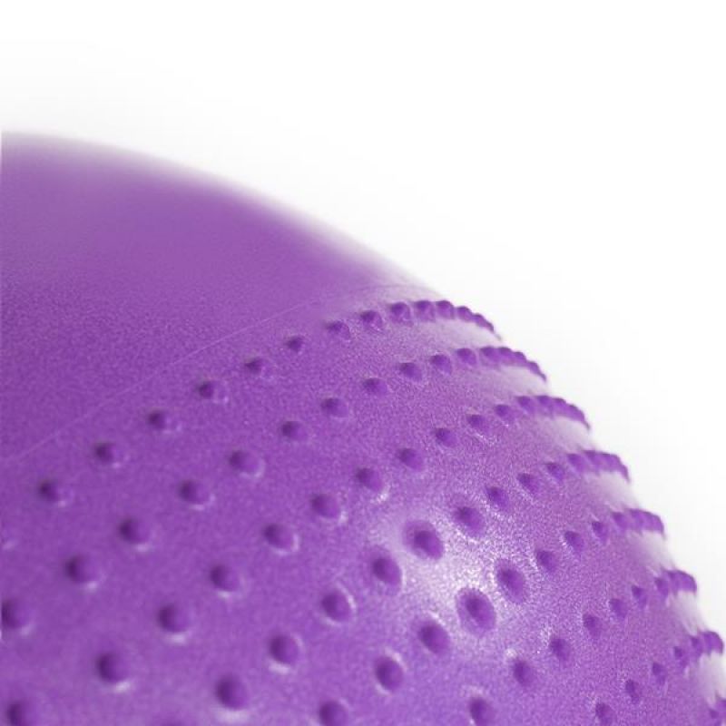 Masážna gymnastická lopta HMS YB03 55cm purple – Obrázok 3