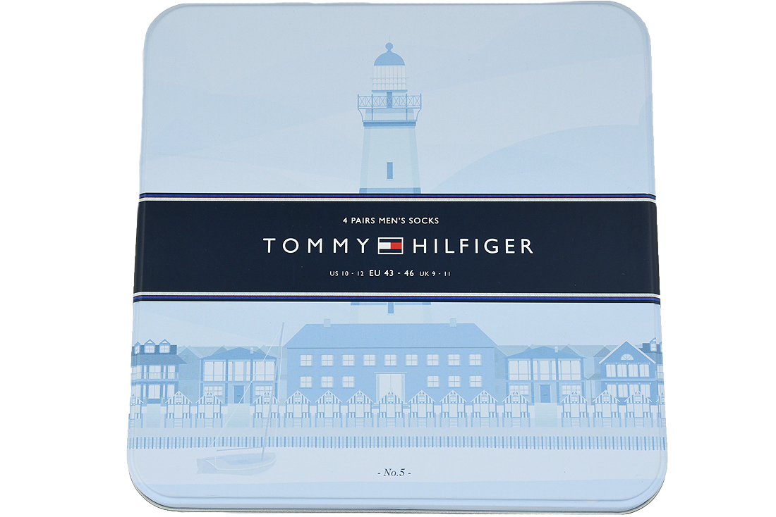 Ponožky Tommy Hilfiger Orginal Stripe Box 4-Pack Socks 482002001-085 – Obrázok 2