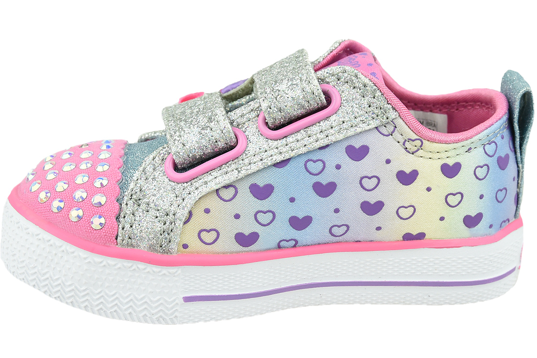 Detská blikajúca obuv Skechers Shuffle Lite 20135N-SMLT – Obrázok 2
