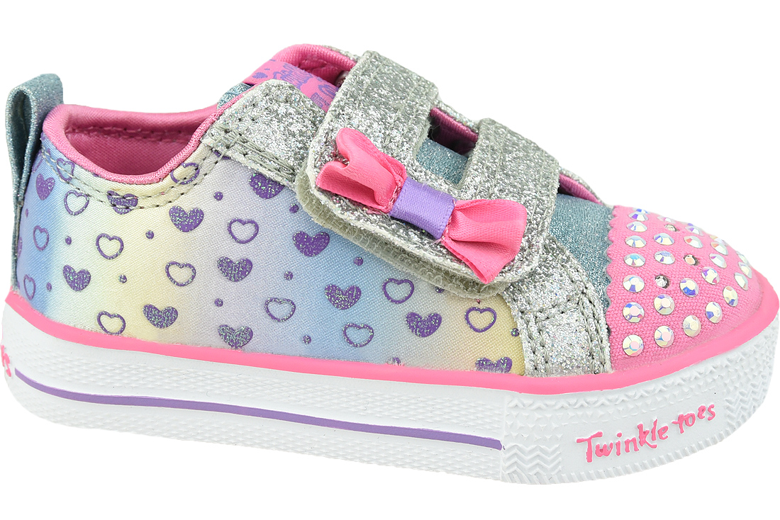Detská blikajúca obuv Skechers Shuffle Lite 20135N-SMLT – Obrázok 5