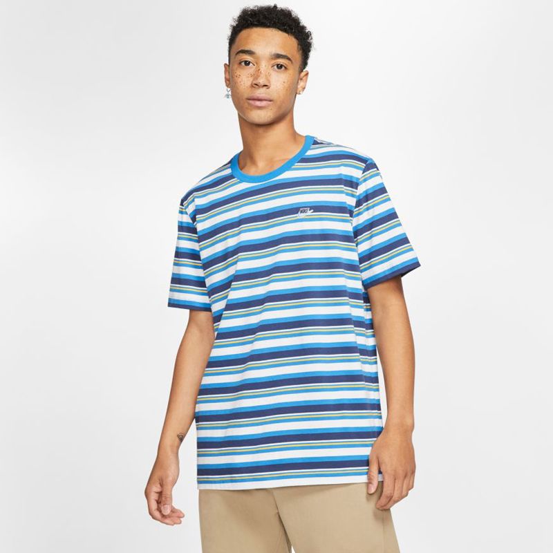 Tričko Nike Nsw Tee Stripe M CK2702-484 – Obrázok 3