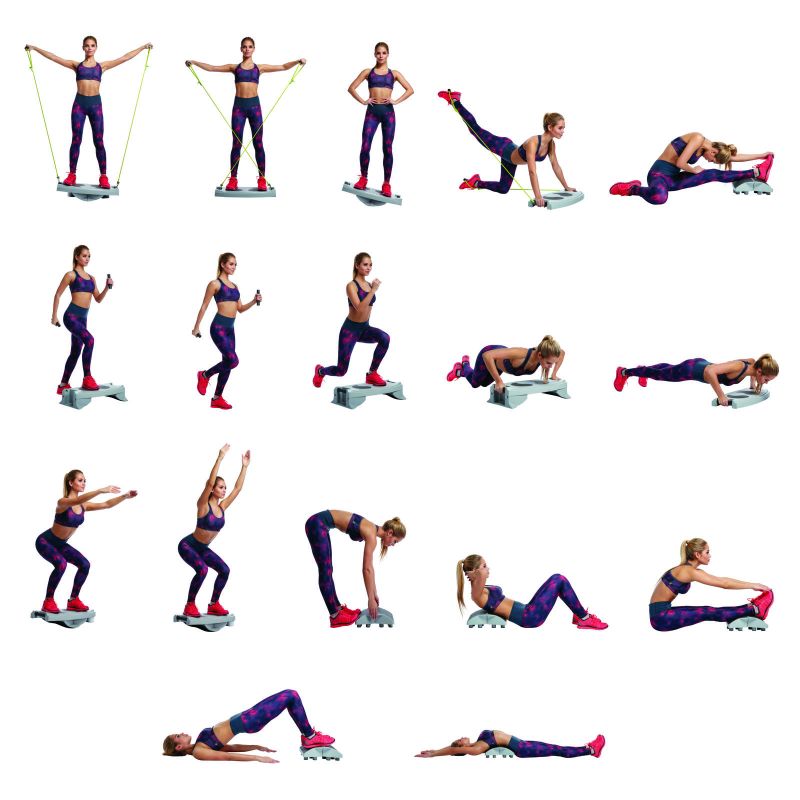 Multifunkčný schodík na cvičenie Body Sculpture GYM WORKER BSB 598 – Obrázok 3