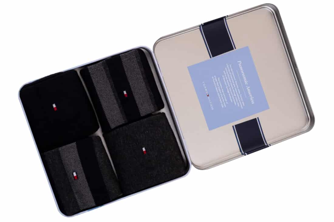 Ponožky Tommy Hilfiger Orginal Stripe Box 4-Pack Socks 482002001-200 – Obrázok 4