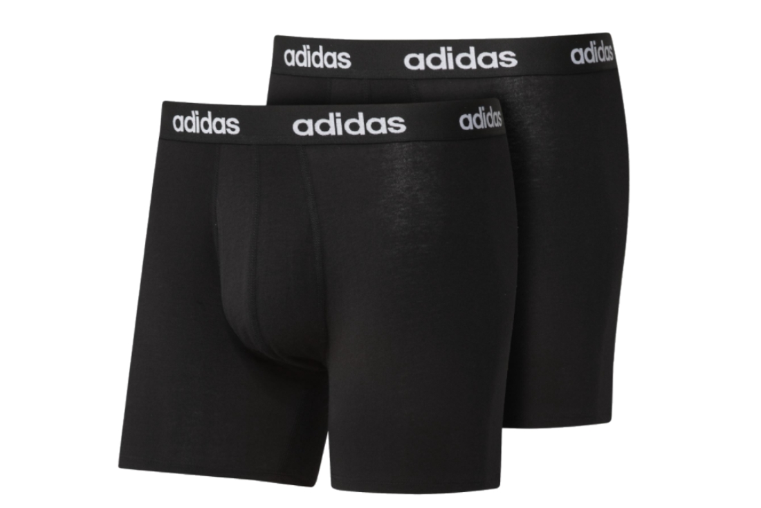 Pánske boxerky Adidas Linear Brief Boxer 2 Pack GU8888 – Obrázok 2