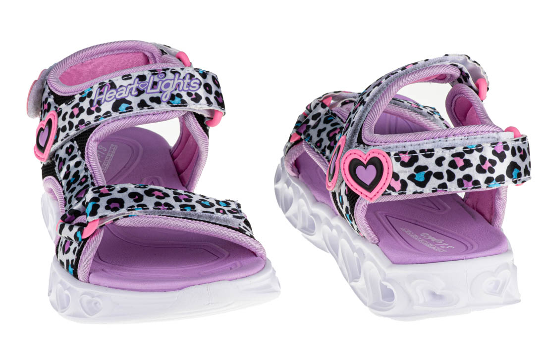 Sandále Skechers Heart Lights Sandals Savvy Cat 302090L-WMLT – Obrázok 5