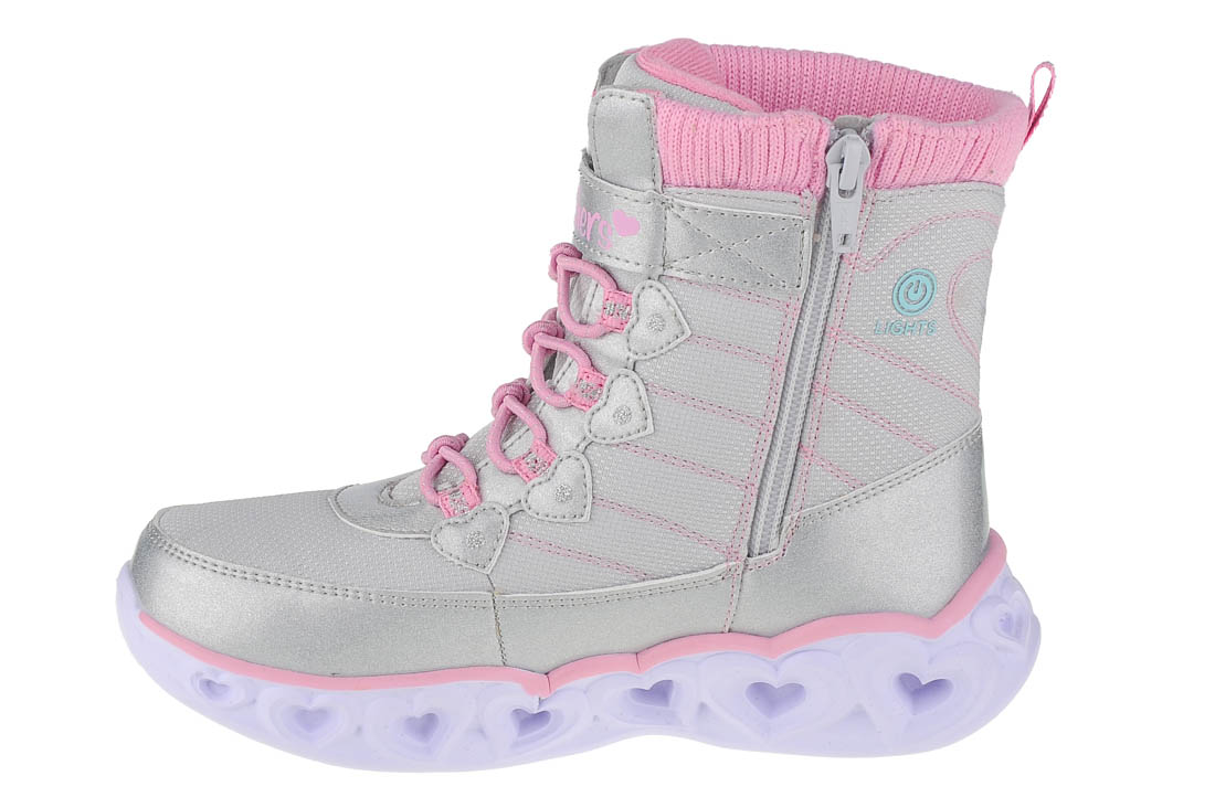 Obuv Skechers Heart Lights 20287L-GYPK – Obrázok 2
