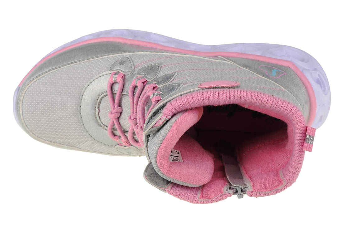 Obuv Skechers Heart Lights 20287L-GYPK – Obrázok 3