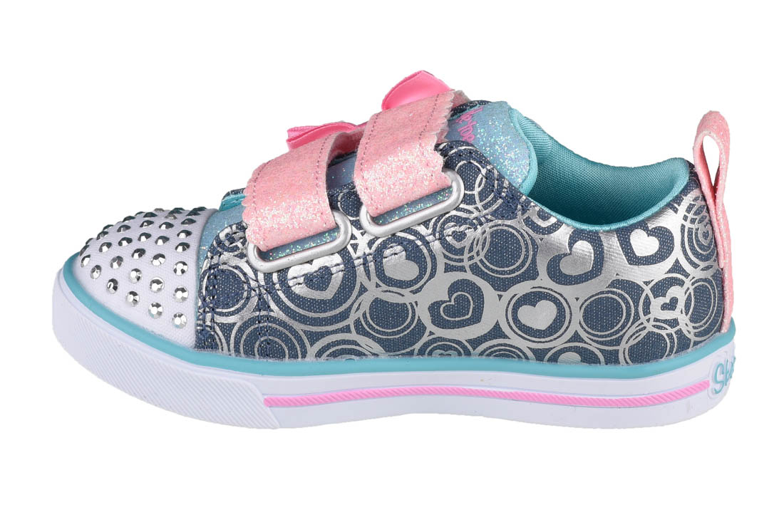 Detské tenisky Skechers Sparkle Lite-Lil Heartsland 314754N-DMLT – Obrázok 2