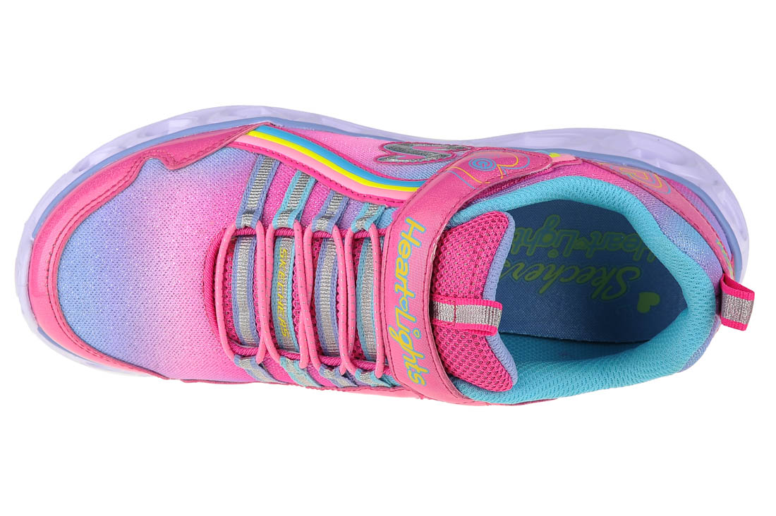 Juniorská obuv Skechers Heart Lights-Rainbow Lux 302308L-PKMT – Obrázok 3
