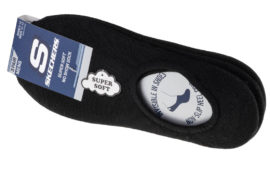 Skechers 3pk Mens Non Terry No Show S112219-BLK