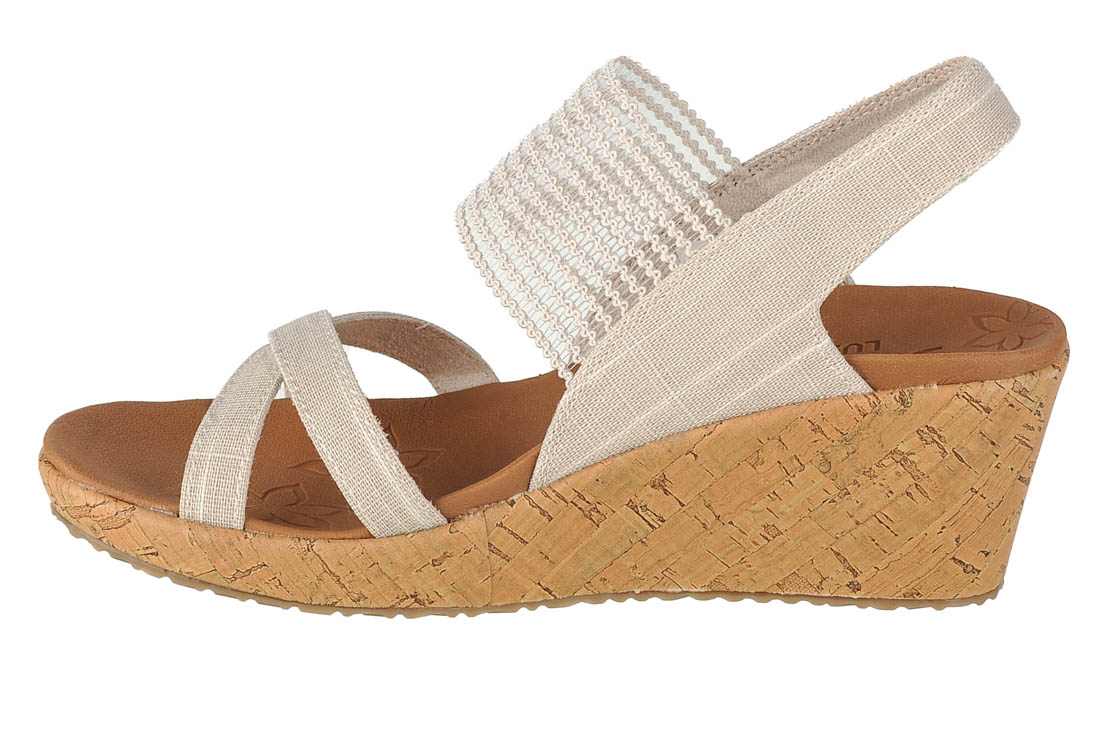Sandále Skechers Beverlee High Tea 31723-NAT – Obrázok 2