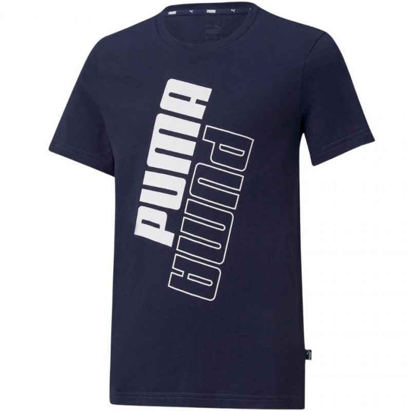 Tričko Puma Power Logo Tee Jr 589302 06 – Obrázok 3