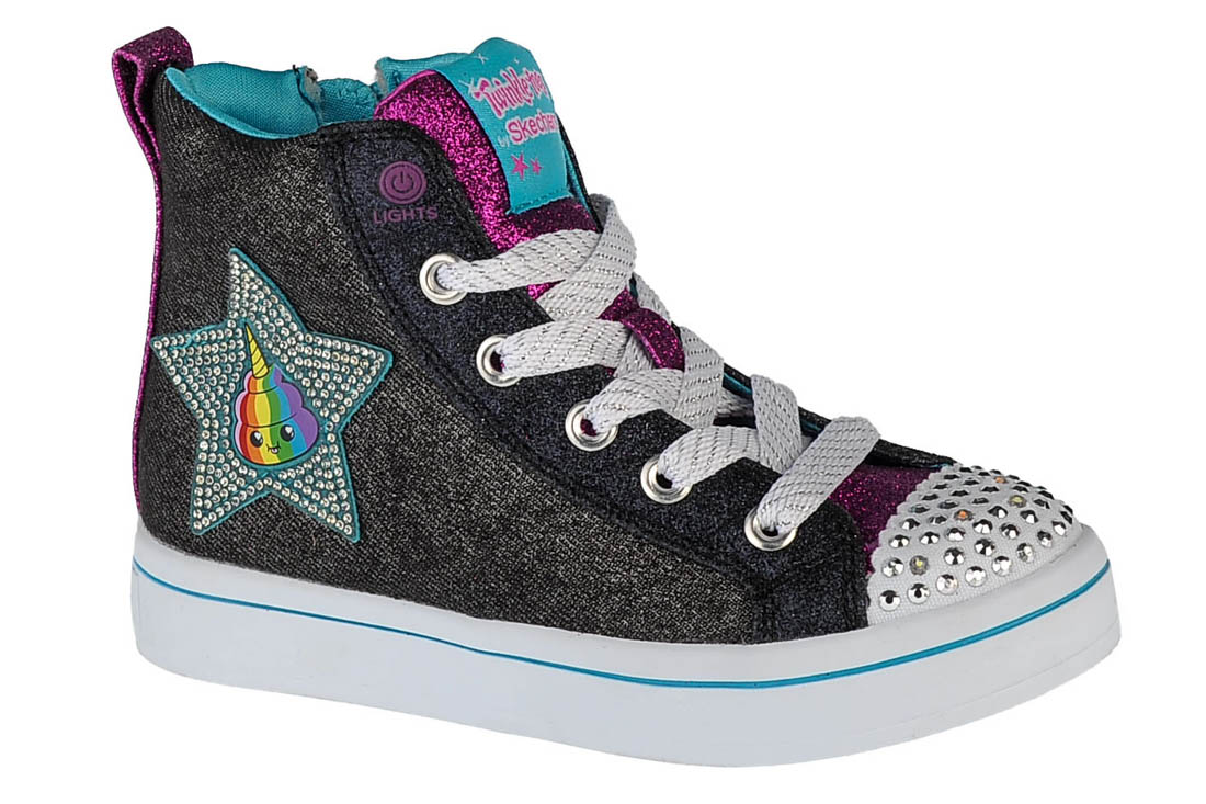 Skechers Twi-Lites Patch Cuties 20234L-BKMT