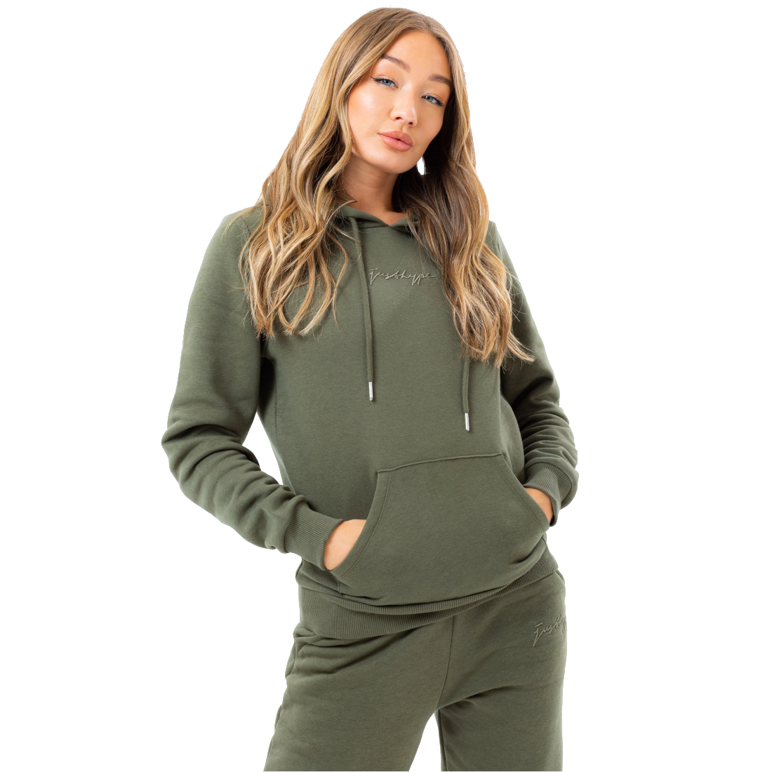 Justhype Scribble Logo Hoodie HYTONSCB010W