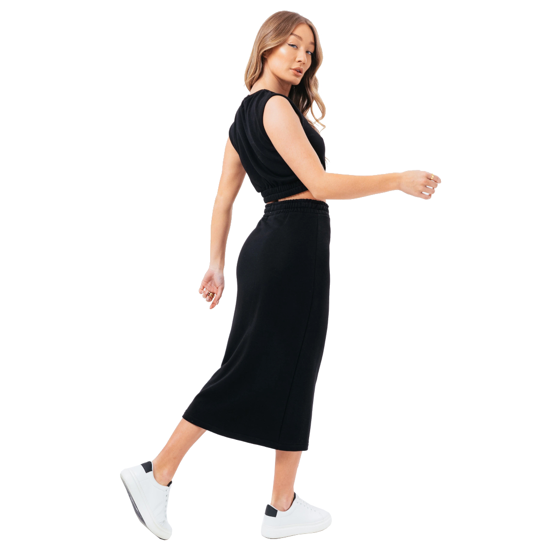 Súprava Justhype Sweat Midi Skirt Loungewear Set LABON008 – Obrázok 2