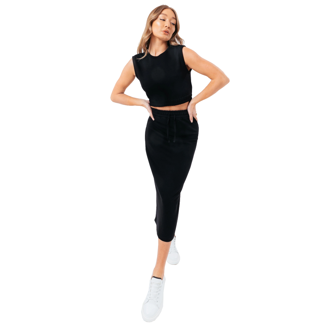 Súprava Justhype Sweat Midi Skirt Loungewear Set LABON008 – Obrázok 3