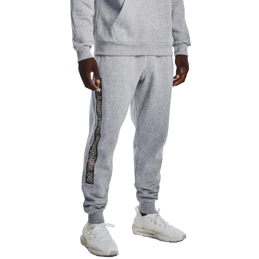 Tepláky Under Armour Rival Fleece Graphic Joggers 1370351-011 – Obrázok 3