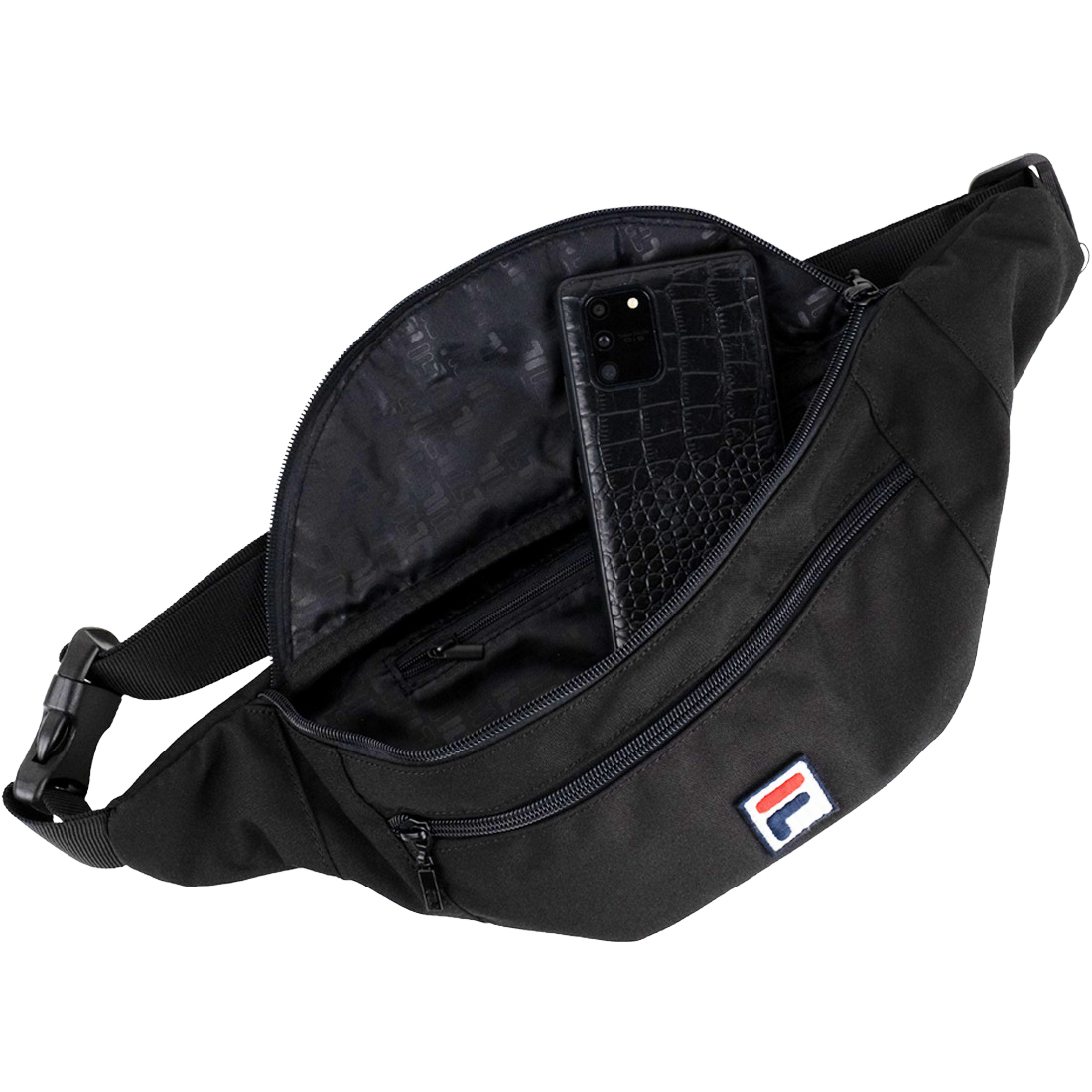 Ľadvinka Fila Bissau Coated Canvas Double Zipper Waist Bag FBU0010-80009 – Obrázok 2