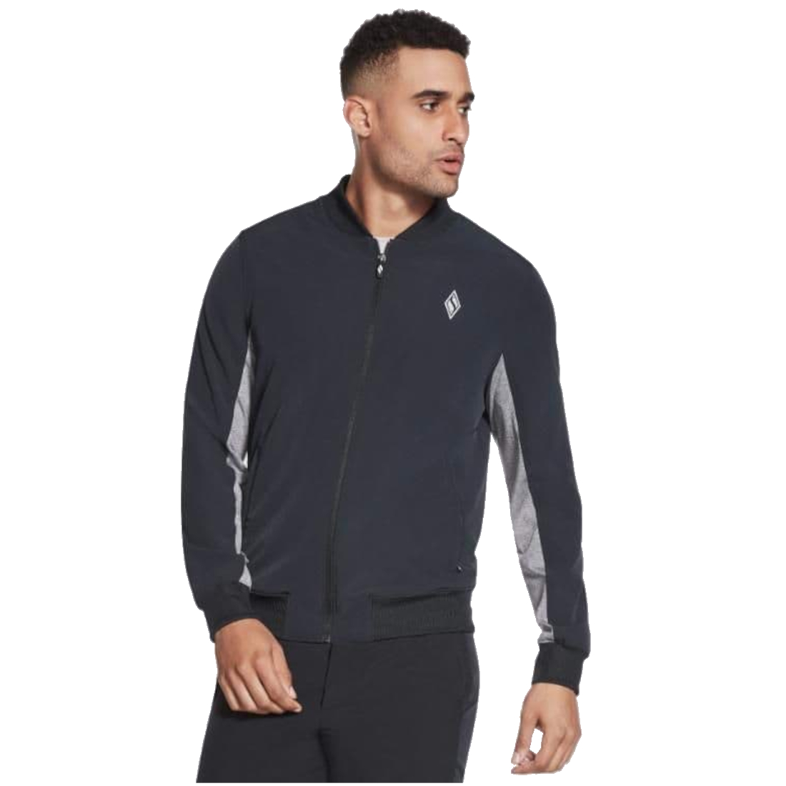 Mikina Skechers Skechweave Premium Bomber M1JA126-BLK – Obrázok 4