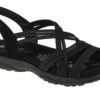 Skechers Reggae Slim Simply Stretch Sandals 163023-BLK