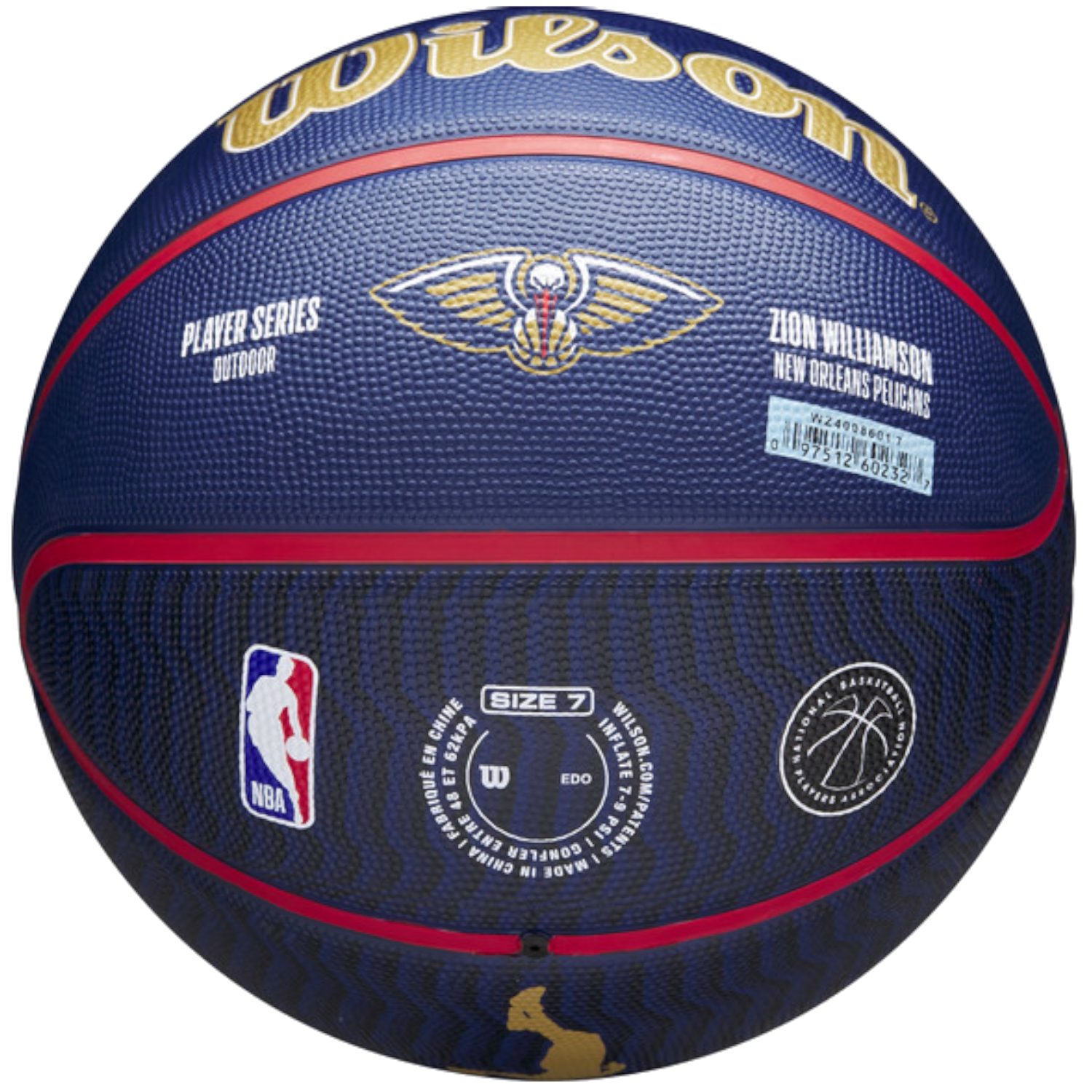 Basketbalová lopta Wilson NBA Player Icon Zion Williamson Outdoor Ball WZ4008601XB7 – Obrázok 2
