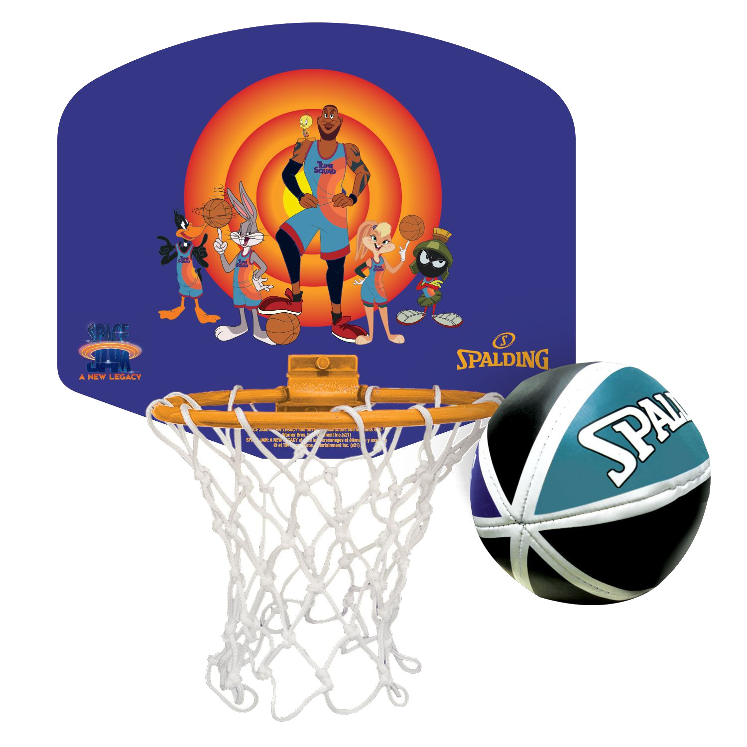 Basketbalový set - doska + lopta Spalding Mini Basketball Set Space Jam 79005Z – Obrázok 2