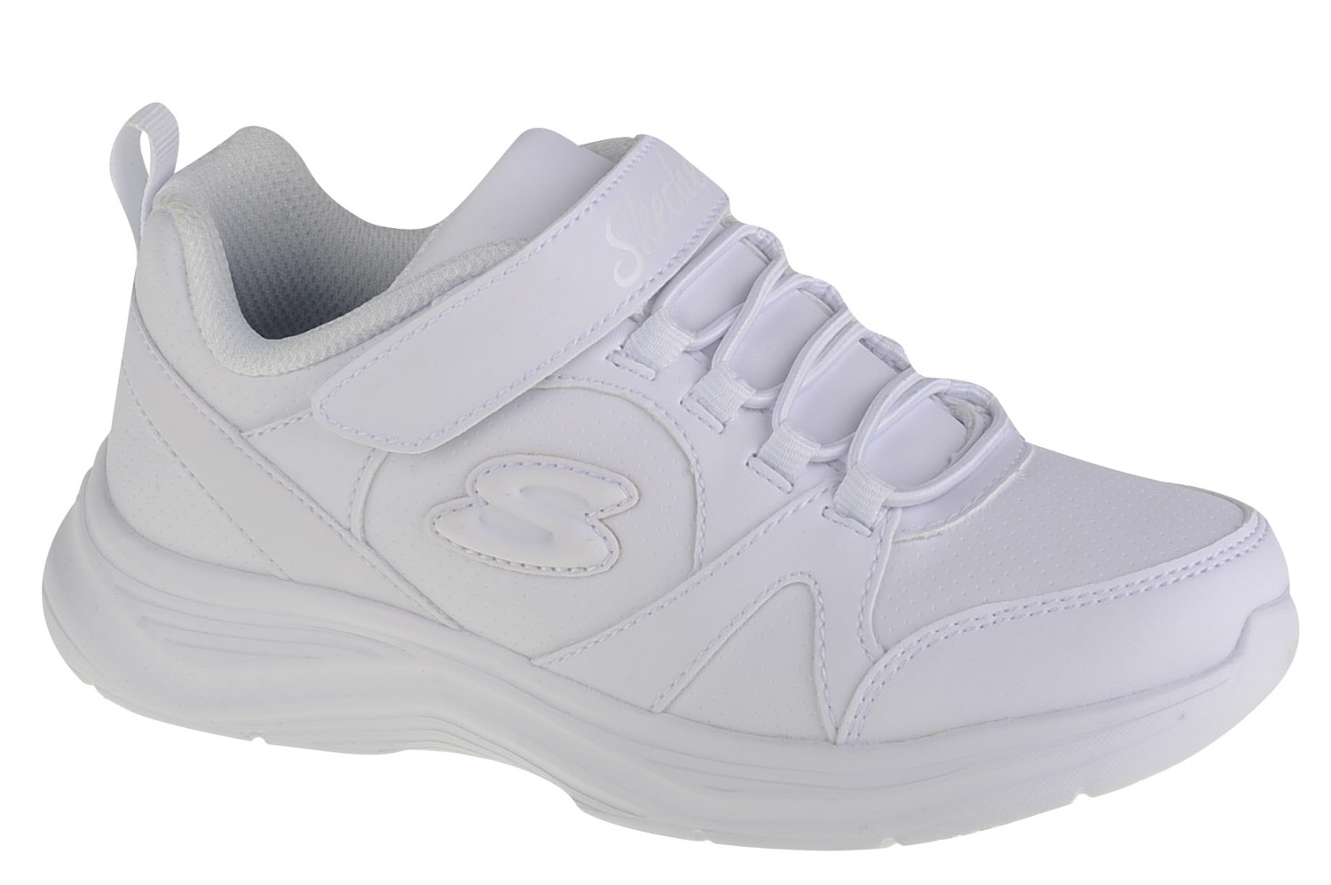 Skechers Glimmer Kicks - School Struts 81445L-WHT
