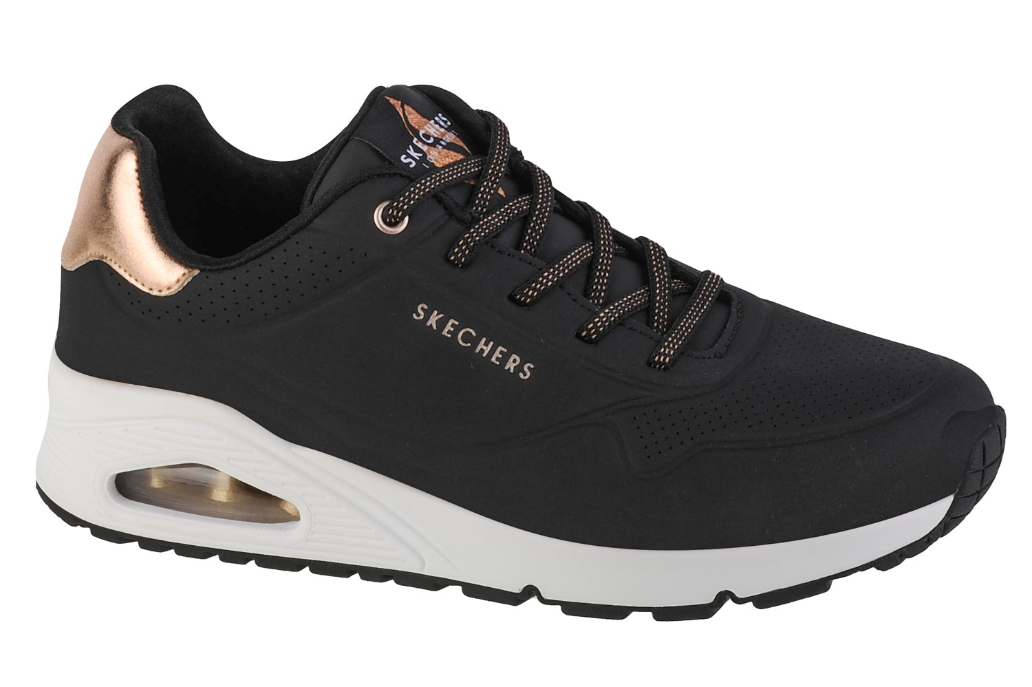 Obuv Skechers Uno-Shimmer Away 155196-BLK – Obrázok 5