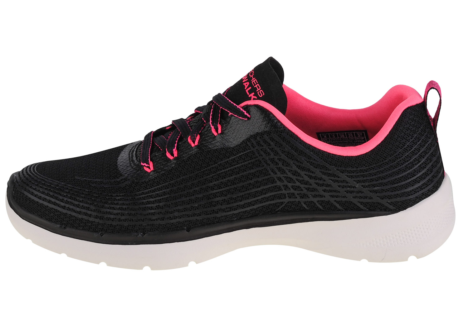 Obuv Skechers Go Walk 6 - Stunning Glow 124554-BKHP – Obrázok 2