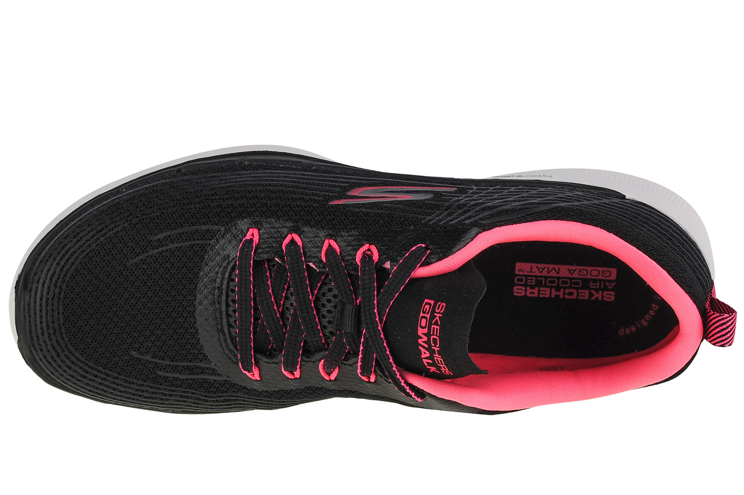 Obuv Skechers Go Walk 6 - Stunning Glow 124554-BKHP – Obrázok 3